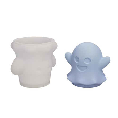 Bexdug Halloween-Formen aus Silikon | Geisterkerzenformen – kreatives Halloween-Gießen, Silikonform für Aromatherapie, Harzkerzen von Bexdug