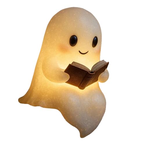 Bexdug Halloween Nachtlicht | Halloween Geister Licht - LED Leseleuchte Mit Buch Design Für Schlafzimmer Wohnzimmer Schreibtisch Bexdug Halloween Nachtlicht | Halloween Geister Licht - LED Leseleuchte Mit Buch Design Für Schlafzimmer Wohnzimmer Schreibtisch von Bexdug