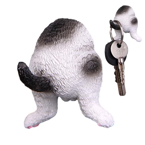 Bexdug Katzen-Hintern-Magnete für Kühlschrank,Katzen-Hintern-Magnete für Kühlschrank,Katzenharz 2 in 1 Schlüsselhalter Magnet | Niedlicher -Kühlschrank-Kalendermagnet mit lustigem Hintern von Bexdug