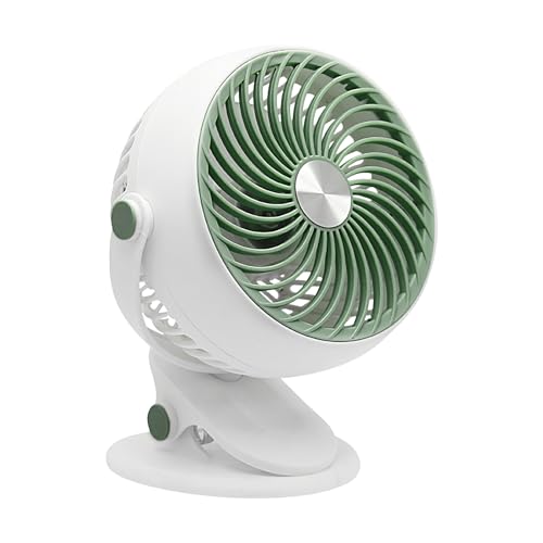 Bexdug Klemmventilator - Kühlender Tragbarer Ventilator Zum Anklemmen,USB-Ladebarer Luftkühler mit Neigungseinstellung Tragbares Gerät 5 Geschwindigkeitsstufen für Schlafzimmer Nachttisch Zuhause & Bexdug Klemmventilator - Kühlender Tragbarer Ventilator Zum Anklemmen,USB-Ladebarer Luftkühler mit Neigungseinstellung Tragbares Gerät 5 Geschwindigkeitsstufen für Schlafzimmer Nachttisch Zuhause & von Bexdug