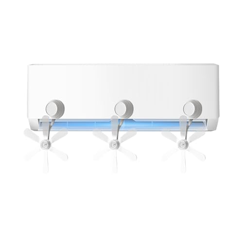 Bexdug Klimaanlagen Luftlenker | Fensterabdeckung Für Klimageräte Mit Saugnäpfen,Flexibel Verstellbare AC Windschutz Für Wohnheim Wohnung Gewerbe von Bexdug