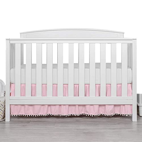 Bexdug Krippenrock mit Rüschen, Staubrüsche mit Quastenbesatz, Krippenrock mit Rüschen und Bommeln, Mikrofaser-Kinderbett-Röcke für Babys, Jungen, Mädchen, 28"x 52" Bexdug Krippenrock mit Rüschen, Staubrüsche mit Quastenbesatz, Krippenrock mit Rüschen und Bommeln, Mikrofaser-Kinderbett-Röcke für Babys, Jungen, Mädchen, 28"x 52" von Bexdug