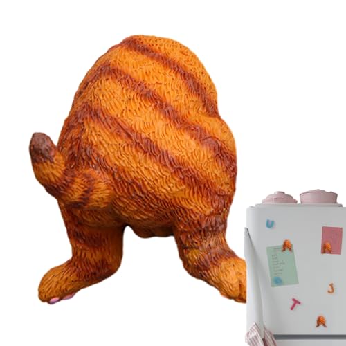 Bexdug Lustige Katzen-Hintern-Magnete für Kühlschrank,Katzen-Hintern-Kühlschrankmagnet | Harz-Tierschwanz-Schlüsselhalter 2-in-1-Magnete - Niedlicher -Kühlschrank-Kalendermagnet mit lustigem von Bexdug