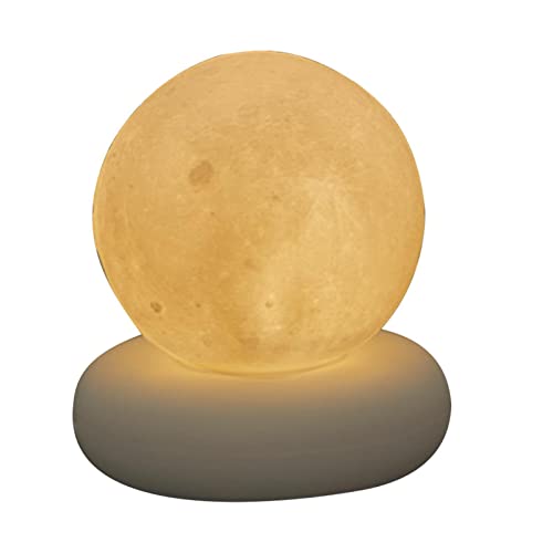Bexdug Mondlampe - LED-Tischlampe Moon Night Light,Touch Control Helligkeit Mondlampe, USB-Aufladung, dekorative Tischlampe, Nachtlicht, Schlafzimmerdekoration von Bexdug