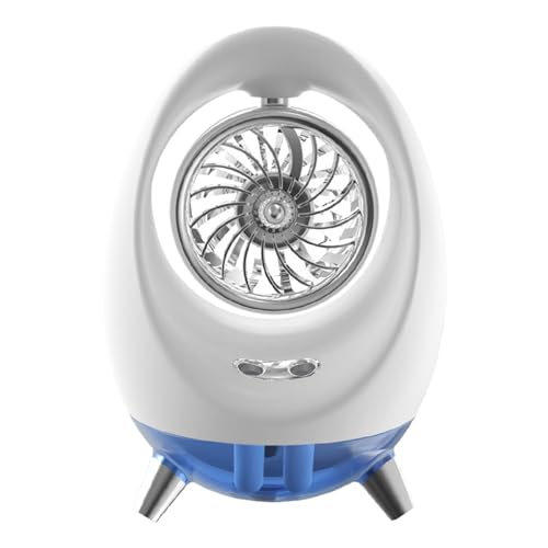 Bexdug Nebel Ventilator | Kühlventilator mit Wassersprühfunktion und Licht,2000mAh Wiederaufladbarer Kühler für Sommerhitze Outdoor Camping Büro von Bexdug