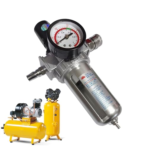 Bexdug Pneumatischer Filterregler - Pneumatisches Filterregler-Set Mit Öler Und Wasserabscheider | Ersatzteile Filtrationstrenner für Sprühgerät Industrie Automotive Sandstrahlen Bexdug Pneumatischer Filterregler - Pneumatisches Filterregler-Set Mit Öler Und Wasserabscheider | Ersatzteile Filtrationstrenner für Sprühgerät Industrie Automotive Sandstrahlen von Bexdug
