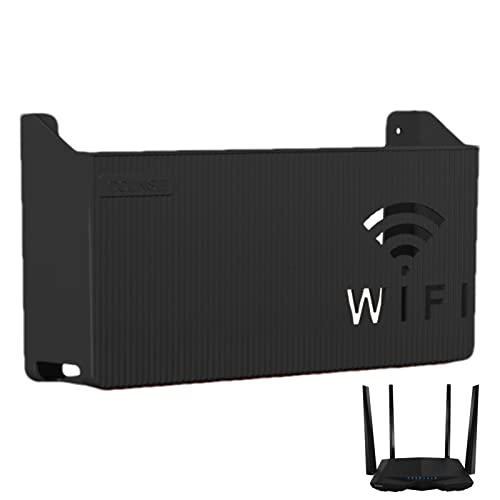 Bexdug Router-Aufbewahrungsbox zum Aufhängen | Kleine WLAN-Boxen für zu Hause | ABS-Organisatoren-, Kabel, Stromhalterung, Organizer-Box, Heimdekoration von Bexdug