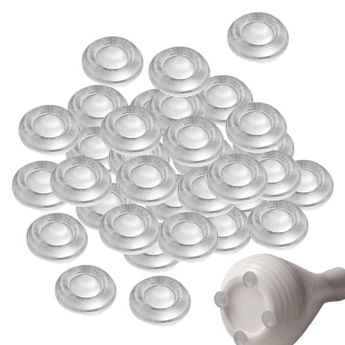 Bexdug Schrankpuffer - Silikone Puffer Transparent,Rutschfeste Geräuschdämmende Stopper Selbstklebender Schutz Für Schubladen Stühle Kühlschrank Tastatur von Bexdug