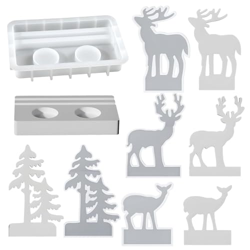 Bexdug Silikon Weihnachtsformen | 5 Stücke Silikonformen Für Weihnachtskerzenhalter - Wiederverwendbare Bastelwerkzeuge Für Feiertagsfeier Geburtstag Housewarming,Epoxy Harz Gips Seife Bexdug Silikon Weihnachtsformen | 5 Stücke Silikonformen Für Weihnachtskerzenhalter - Wiederverwendbare Bastelwerkzeuge Für Feiertagsfeier Geburtstag Housewarming,Epoxy Harz Gips Seife von Bexdug