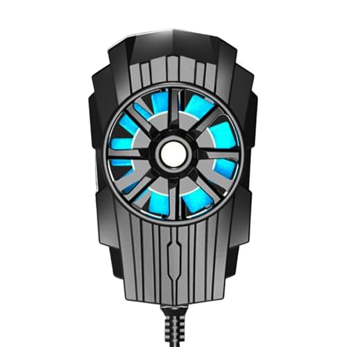 Bexdug Telefonkühler, Telefonlüfter - Plug-in-Heizkörper für Mobiltelefone - Geräuschreduzierender Handy-Kühler, Plug-in-Kühlerlüfter für 4,7-7,5-Zoll-Telefone für Game-Live-Streaming von Bexdug