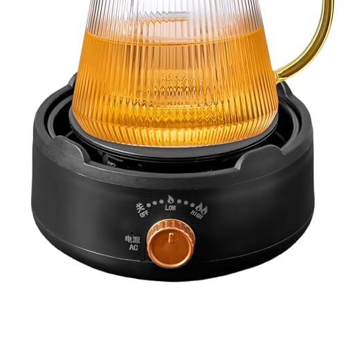 Bexdug Tragbare Kochplatte | Elektrisch | Küchenkochfeld Mit Temperaturregelung Für Teekessel Haushalt Camping Picknick Dormitorium Outdoor von Bexdug