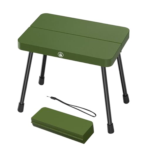 Bexdug Tragbarer Campingstuhl - Tragbarer Zeltstuhl - Klapphocker Aluminiumlegierung Kleine Bank für Reisen Angeln Picknick Spiele Pool Garten Wandern von Bexdug