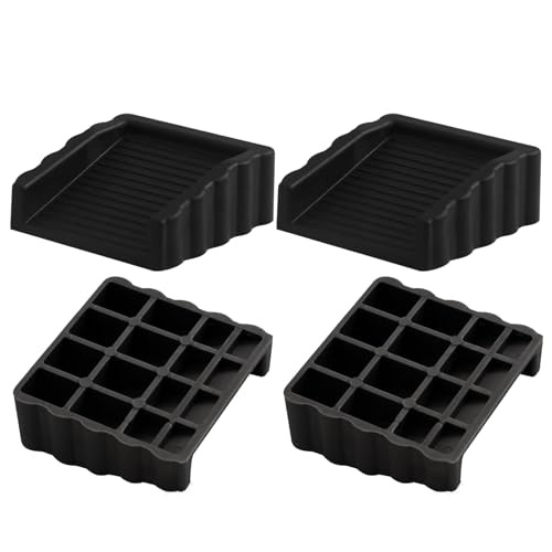 Bexdug Türstopper Halter - Stabiler Türstopper,Zweiseitiger Keil Sicherheit für Wohnbereich Privatsphäre Schutz 4er Set von Bexdug