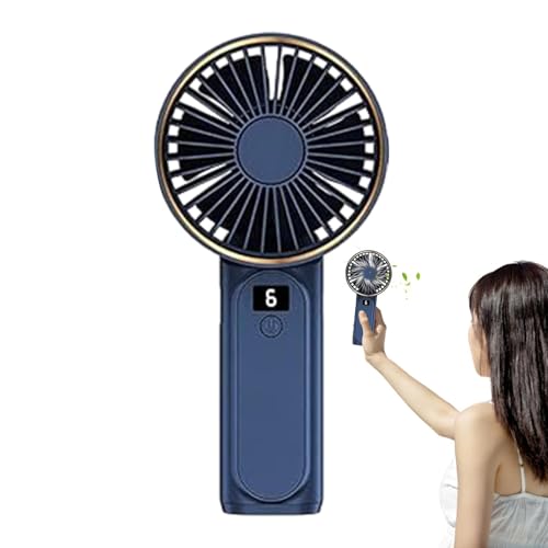 Bexdug Wiederaufladbarer Ventilator tragbar, tragbarer Ventilator | Wiederaufladbarer tragbarer persönlicher Lüfter - Batteriebetriebener tragbarer Ventilator mit Digitalanzeige, 6 Bexdug Wiederaufladbarer Ventilator tragbar, tragbarer Ventilator | Wiederaufladbarer tragbarer persönlicher Lüfter - Batteriebetriebener tragbarer Ventilator mit Digitalanzeige, 6 von Bexdug