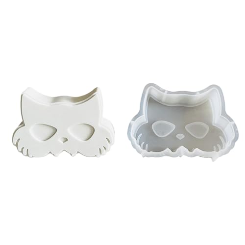 Halloween-Kerzenformen – Auto-Aromatherapie-Silikonform – Puppengips Dekoration, Form für Auto, Aromatherapie, Zuhause, Schokolade, Ton, Aromaperlen, Cupcake, Kunst, Party, Requisiten, Dessert von Bexdug