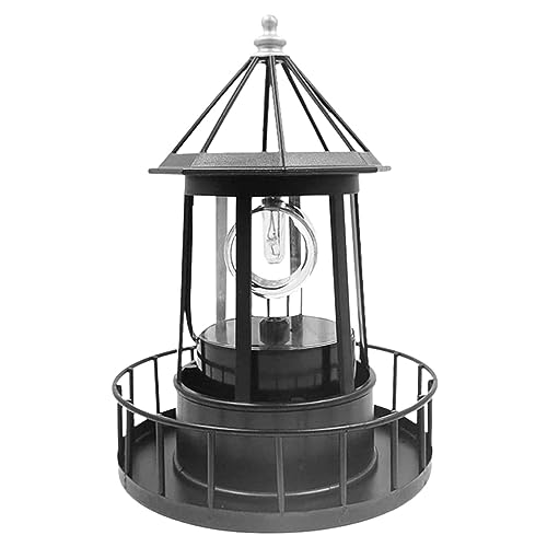 LED Solar Lighthouse Garden Lawn Light | Solar Powered LED Lighthouse | Solar Powered LED Lighthouse | 360 Degree Rotation, Waterproof Street Light | Outdoor Tower Lamp for Garden, Lawn von Bexdug