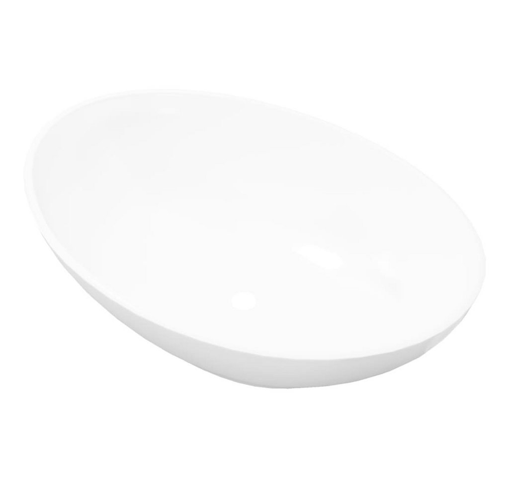 Beyamis Badezimmer-Set Beyamis Luxus Keramik Waschbecken Oval Weiß 40 x 33 cm von Beyamis