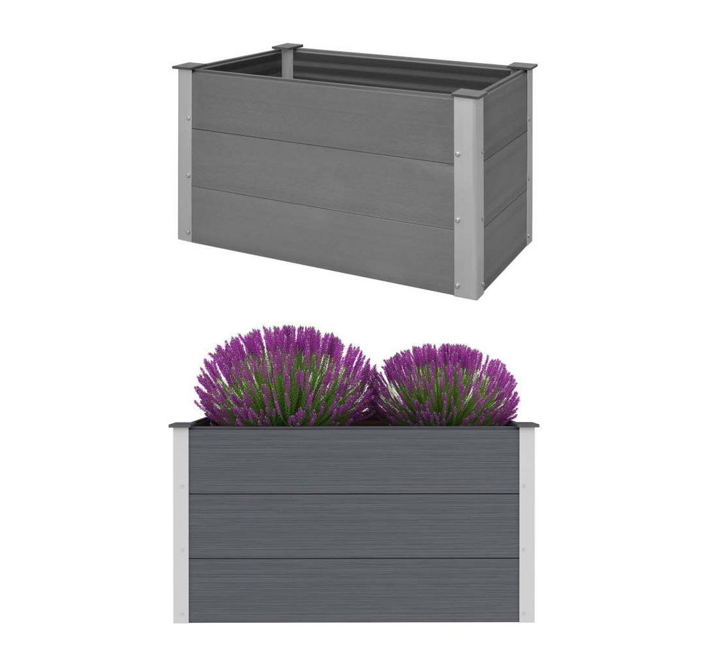 Beyamis Blumentopf Beyamis Garten-Hochbeet WPC 100 x 50 x 54 cm Grau von Beyamis