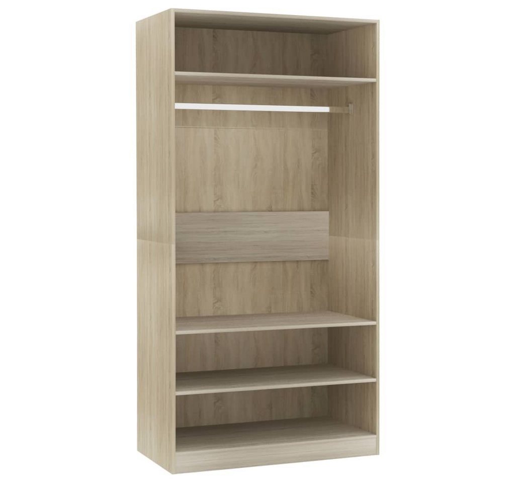 Beyamis Kleiderschrank Beyamis Kleiderschrank Schwarz 100x50x200 cm Holzwerkstoff von Beyamis