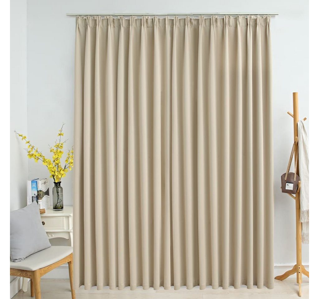 Vorhang Beyamis Verdunkelungsvorhang mit Haken Beige 290 x 245 cm, Beyamis von Beyamis