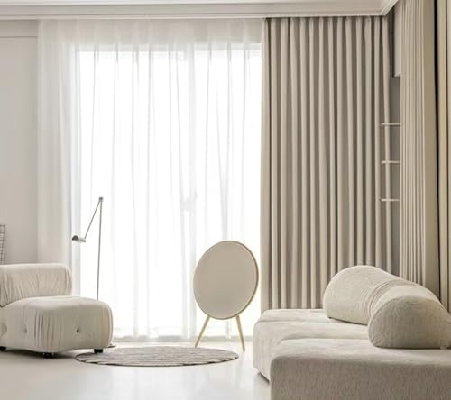 Beydodo Blickdichte Vorhänge Gardinen mit Haken, Verdunklungsvorhänge 2er Set 86x138CM Beige Leinenoptik Dick Modern Schiebevorhänge Gardinen Wohnzimmer Kinderzimmer Schlafzimmer Beydodo Blickdichte Vorhänge Gardinen mit Haken, Verdunklungsvorhänge 2er Set 86x138CM Beige Leinenoptik Dick Modern Schiebevorhänge Gardinen Wohnzimmer Kinderzimmer Schlafzimmer von Beydodo