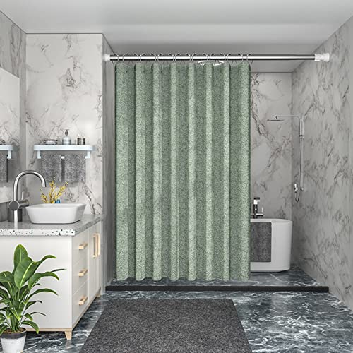 Beydodo Duschvorhang 120x180 Antischimmel, Bad Vorhang Fenster Wasserdicht Einfarbig Grün Duschvorhänge Polyester Waschbar für Badewannen von Beydodo
