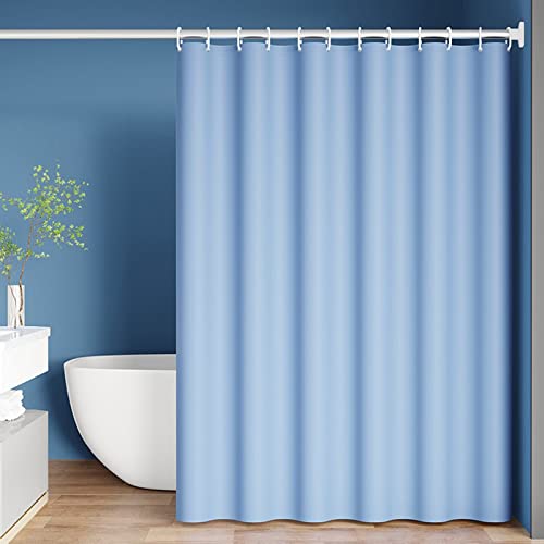 Beydodo Duschvorhang 150x180 Antischimmel, Bad Vorhang Fenster Wasserdicht Blau Einfarbig Duschvorhänge PEVA Waschbar für Badewannen von Beydodo