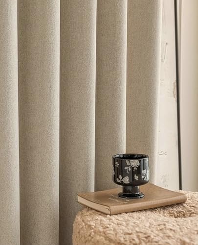 Beydodo Hakenvorhänge Blickdicht 2er Set 107x229CM, Gardinen Verdunkelnd Beige Einfarbig Texturiert mit Fischgrätmuster Modern Schiebevorhänge für Kinderzimmer Schlafzimmer Wohnzimmer Beydodo Hakenvorhänge Blickdicht 2er Set 107x229CM, Gardinen Verdunkelnd Beige Einfarbig Texturiert mit Fischgrätmuster Modern Schiebevorhänge für Kinderzimmer Schlafzimmer Wohnzimmer von Beydodo