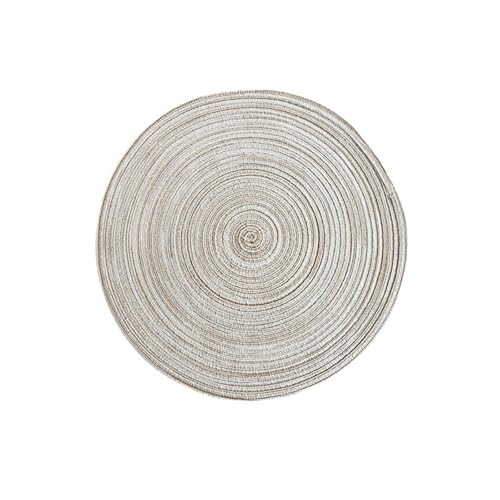 Beydodo Platzsets Waschbar 2er Set, Tischsets Abwaschbar Rund Gewebt Platzdeckchen Baumwolle Modern 38 Beige Beydodo Platzsets Waschbar 2er Set, Tischsets Abwaschbar Rund Gewebt Platzdeckchen Baumwolle Modern 38 Beige von Beydodo