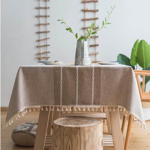 Beydodo Tischdecke Outdoor, Tischtuch Abwaschbar 140x220CM mit Stickerei Nordisch Kaffee Tischdecken für Draußen Party Garten Hochzeit Beydodo Tischdecke Outdoor, Tischtuch Abwaschbar 140x220CM mit Stickerei Nordisch Kaffee Tischdecken für Draußen Party Garten Hochzeit von Beydodo