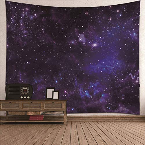 Beydodo Wandteppich Nordisch, Tapisserie Vorhang Galaxy Universum Wandbehang Wohnzimmer 200X200CM von Beydodo