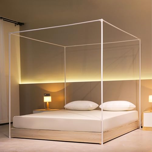 Beyeutao Betthimmel Rahmen Weiß Einzel Vier Poster Bettrahmen Baldachin Bettrahmen Vier Poster Bettvorhänge Rahmen 4 Poster Moskitonetz Rahmen für Bett Spielzelt Rahmen Outdoor oder Indoor Beyeutao Betthimmel Rahmen Weiß Einzel Vier Poster Bettrahmen Baldachin Bettrahmen Vier Poster Bettvorhänge Rahmen 4 Poster Moskitonetz Rahmen für Bett Spielzelt Rahmen Outdoor oder Indoor von Beyeutao