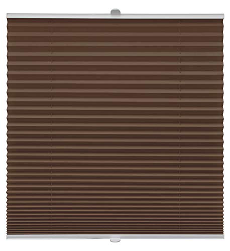 Plissee auf Maß für alle Fenster Montage Glasleiste Blickdicht mit Spannschuh Sonnenschutzrollo Hellbraun Breite: 61-70 cm, Höhe: 40-100 cm Plissee auf Maß für alle Fenster Montage Glasleiste Blickdicht mit Spannschuh Sonnenschutzrollo Hellbraun Breite: 61-70 cm, Höhe: 40-100 cm von Beyond Drape