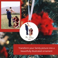2024 Personalisierte Bild Familie Weihnachten Ornament | Personalisiertes Ornament, Digital Foto Portrait Weihnachten, Feiertage von BeyondMyFence