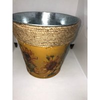 Vintage Metall Vase|Sonnenblumenvase|Sonnenblumenvase|Dekoration|Dekoration|Vasen|Rustikales Dekor von BeyondVases