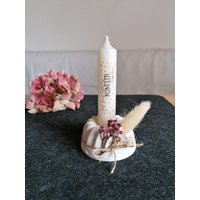 Geburtstag, Mitbringsel, Happy Birthday, Kerze, Gugelhupf Mit Keraflott, Kerzenhalter von BezauberndeSachen