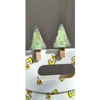 2Er Set Mini Bäumchen Aus Glas...geschenkverpackung...klammern...zwei Größen...weihnachtsdeko von BezauberndesGlas