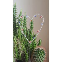 Pflanzenstecker....glitzerherz ....valentinstag....muttertagsgeschenk von BezauberndesGlas