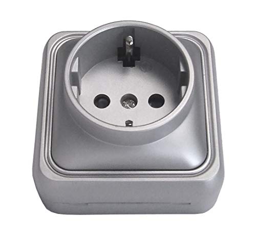 Bf bf-18 Steckdosenleiste 18 Schuko Oberfläche 16 A Aluminium Tasche von FONTINI