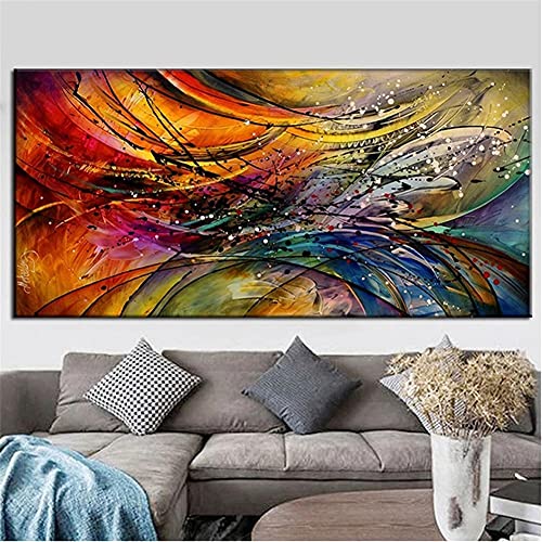 5D DIY Diamant Painting Bilder Full Groß, Mandala Zusammenfassung DIY Diamant Malerei Erwachsene Kinder, DIY Diamond Painting Set Stickerei Kreuzstich für die Haus Wanddekoration 40x80cm Square Drill von Bfchn