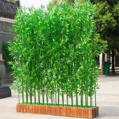 Künstlicher Bambusbaum Künstliche Bambuspflanze for den Außenbereich, 39,4 59,1 70,9 Zoll hoch, verschlüsselte künstliche Sichtschutzpflanzen(0.8m base-14,1.8m/70.9") von Bflcttbd
