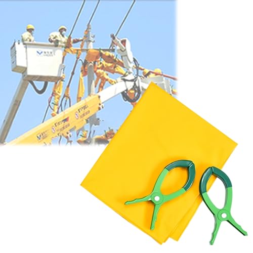 Spannungsisolierdecke Sicherheitsisolierte Decke mit Clips, for den Einsatz in der Umgebung von Umspannwerken, 0,4 KV 10 KV Sicherheitskit for Verteilerräume(0.4kV,31.5x39.4in/80X100cm) von Bflcttbd