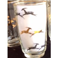 Libbeys Gläser Mid Century Barware Gazelle Set von BfourByElizabeth