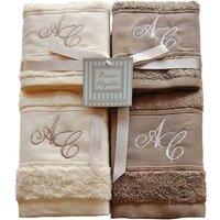 Personalisiertes Badeset Mit Monogramm - Badelaken, Handtuch, Gästetuch Ref. Chenille von BgEurope