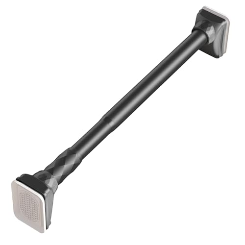 BgnEhRfL Kleiderstangen, Kein Bohren Duschvorhangstange Hochleistungs-verstellbare Spannstange Teleskop-Vorhangstange(Gray,360-450cm) von BgnEhRfL