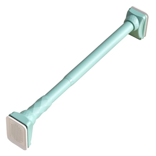 BgnEhRfL Kleiderstangen, Kein Bohren Duschvorhangstange Hochleistungs-verstellbare Spannstange Teleskop-Vorhangstange(Green,70-120cm) von BgnEhRfL