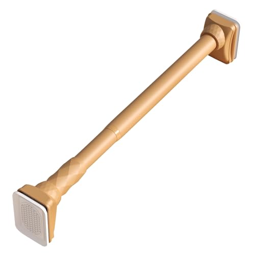 BgnEhRfL Kleiderstangen, Kein Bohren Duschvorhangstange Hochleistungs-verstellbare Spannstange Teleskop-Vorhangstange(Orange,50-75 cm) von BgnEhRfL