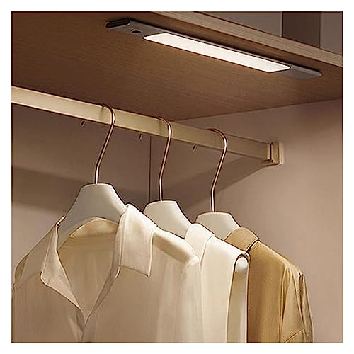 BgnEhRfL Kleiderstangen, Rechteckige Kleiderstangen mit geräuscharmem Anti-Rutsch-Streifen, Schrankstange for Waschküche/Küche/Schlafzimmer, zuschneidbar(Closet Width 62"/157.5cm Gold) von BgnEhRfL