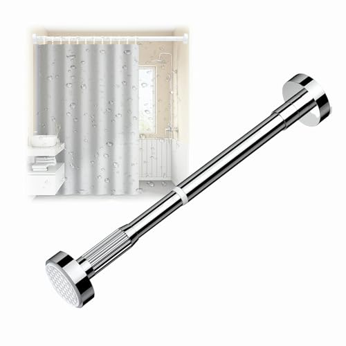 BgnEhRfL Kleiderstangen, Spannstange, verstellbare Spannvorhangstange, Duschvorhangstange, Spannvorhangstange(Silver,0.7-1.2m) von BgnEhRfL