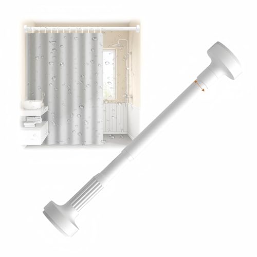 BgnEhRfL Kleiderstangen, Spannstange, verstellbare Spannvorhangstange, Duschvorhangstange, Spannvorhangstange(White,0.7-1.2m) von BgnEhRfL